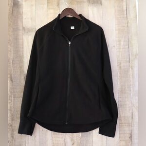 Old navy active black zip up fleece large